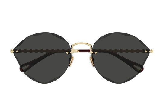 Occhiali da sole donna Luxury Chloé CH0253S 001 gold gold grey nuova collezione Occhiali da sole donna Luxury Chloé CH0253S 001 gold gold grey nuova collezione