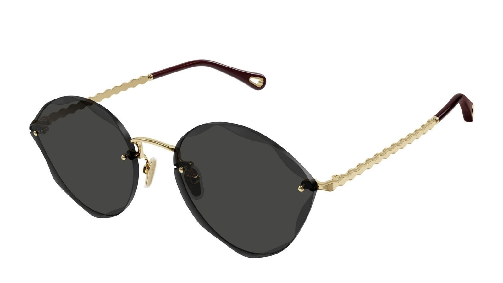 Occhiali da sole donna Luxury Chloé CH0253S 001 gold gold grey nuova collezione