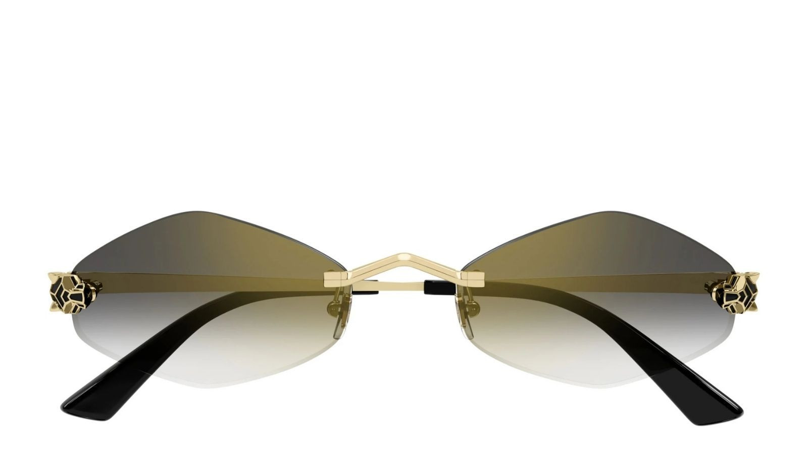 Occhiali da sole donna Luxury Cartier CT0433S 001 gold gold grey nuova collezione