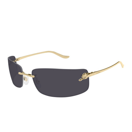 Occhiali da sole uomo donna Luxury Cartier CT0503S 001 gold gold grey nuova collezione 2