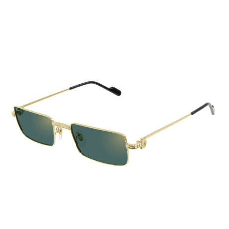 Occhiali da sole uomo donna Luxury Cartier CT0501S 003 gold gold green nuova collezione 2