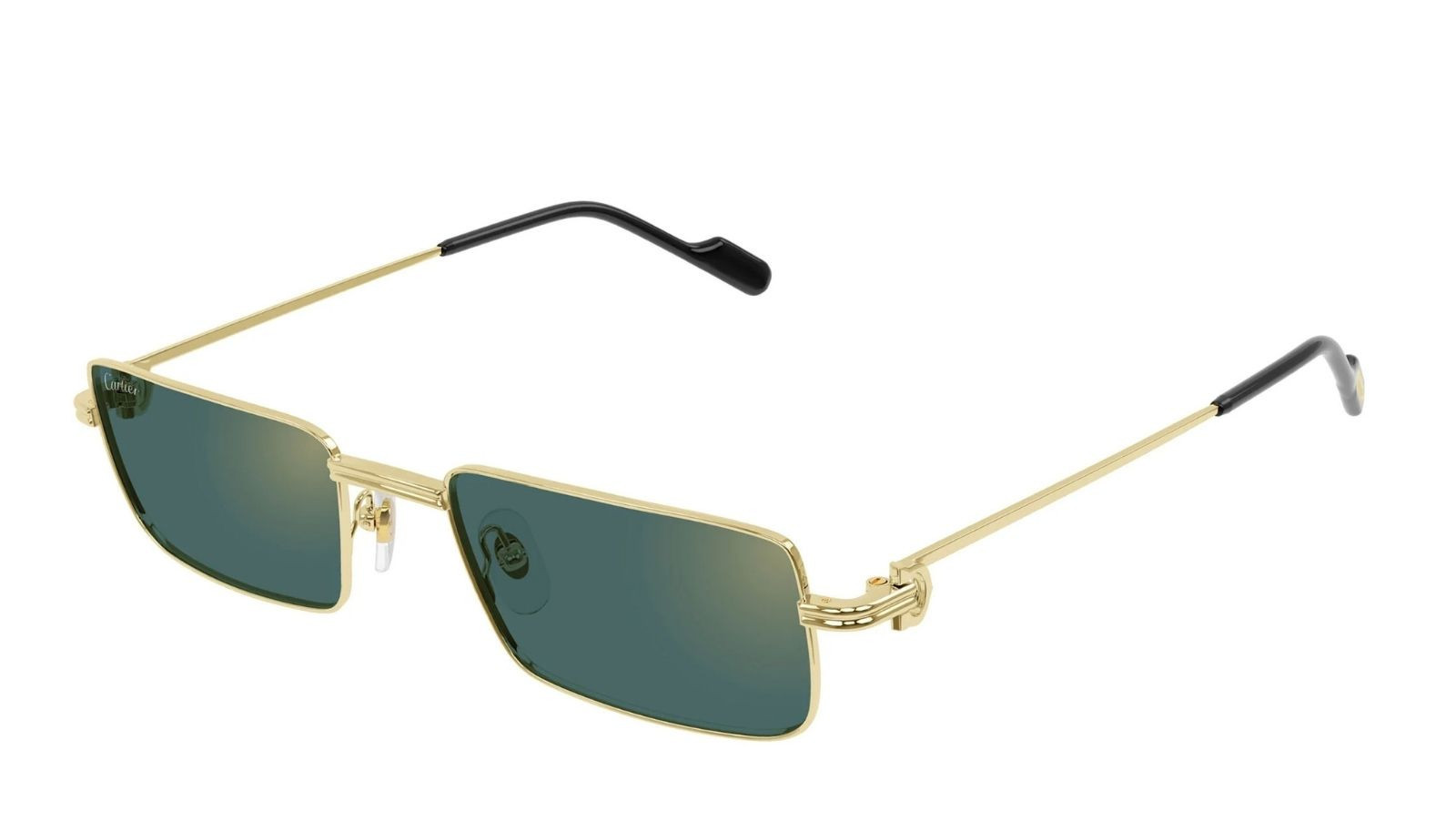 Occhiali da sole uomo donna Luxury Cartier CT0501S 003 gold gold green nuova collezione