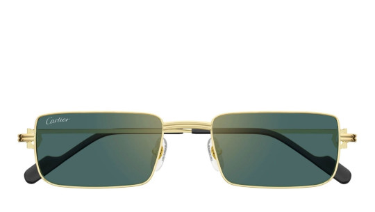 Occhiali da sole uomo donna Luxury Cartier CT0501S 003 gold gold green nuova collezione