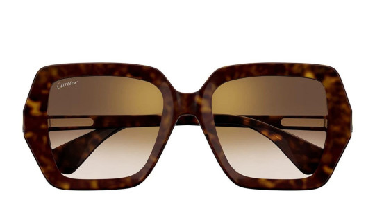 Occhiali da sole donna Luxury Cartier CT0507S 002 havana havana brown nuova collezione