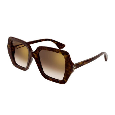 Occhiali da sole donna Luxury Cartier CT0507S 002 havana havana brown nuova collezione 2