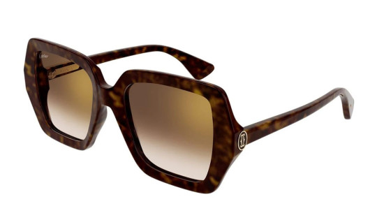 Occhiali da sole donna Luxury Cartier CT0507S 002 havana havana brown nuova collezione