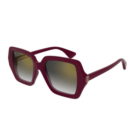 Occhiali da sole donna Luxury Cartier CT0507S 003 burgundy burgundy gre nuova collezione 2