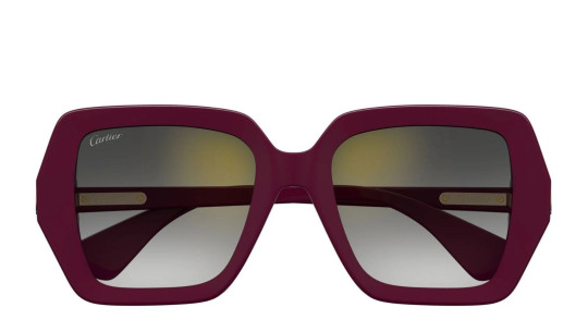 Occhiali da sole donna Luxury Cartier CT0507S 003 burgundy burgundy gre nuova collezione