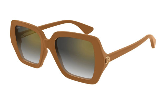 Occhiali da sole donna Luxury Cartier CT0507S 004 brown brown grey nuova collezione