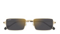 Occhiali da sole uomo donna Luxury Cartier CT0501S 001 gold gold grey nuova collezione