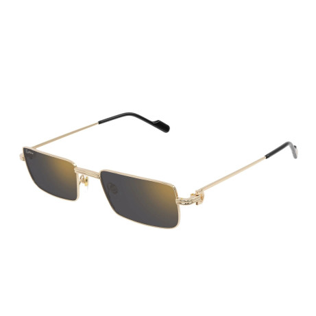 Occhiali da sole uomo donna Luxury Cartier CT0501S 001 gold gold grey nuova collezione 2