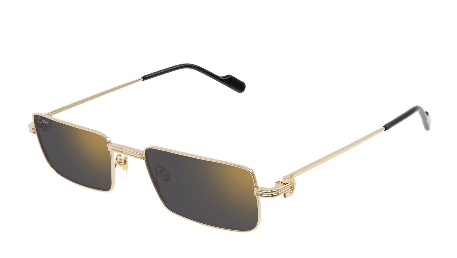 Occhiali da sole uomo donna Luxury Cartier CT0501S 001 gold gold grey nuova collezione