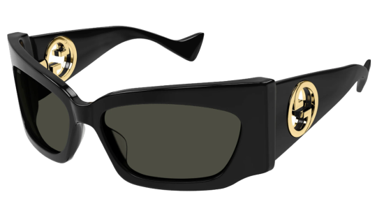 Luxury women s sunglasses Gucci GG1412S Black Grey (001) new collection