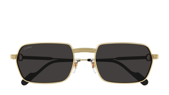 Occhiali da sole uomo Luxury Cartier CT0463S 001 gold gold grey nuova collezione Occhiali da sole uomo Luxury Cartier CT0463S 001 gold gold grey nuova collezione
