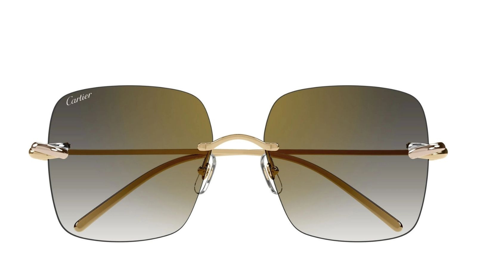 Occhiali da sole donna Luxury Cartier CT0508S 001 gold gold grey nuova collezione