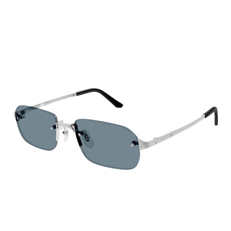 Occhiali da sole uomo Luxury Cartier CT0460S 003 silver silver light b nuova collezione 2