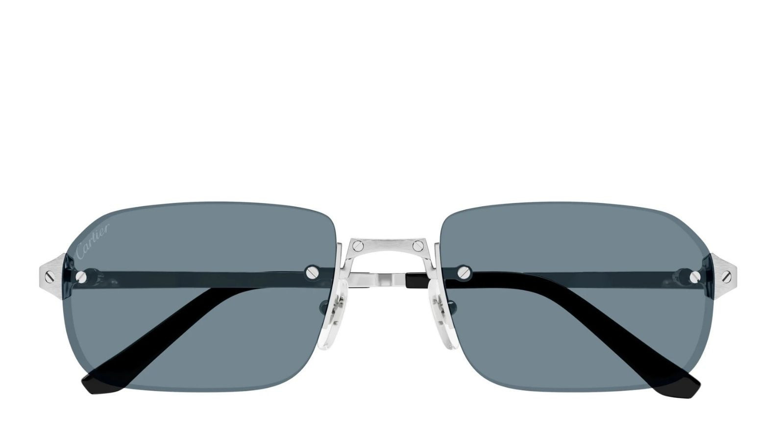 Occhiali da sole uomo Luxury Cartier CT0460S 003 silver silver light b nuova collezione