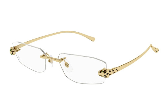 Occhiali da vista donna Luxury Cartier CT0494O 001 gold gold nuova collezione