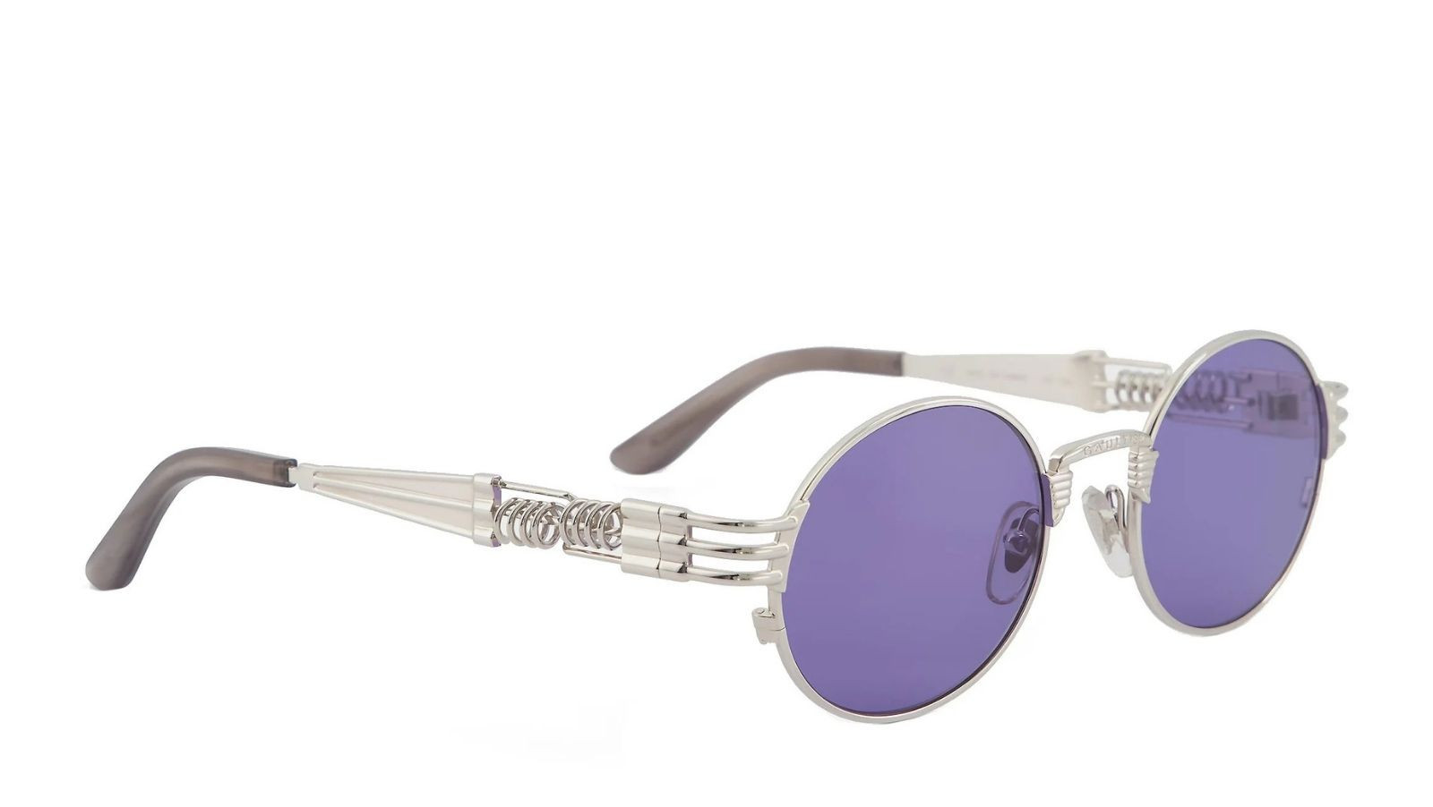 Occhiali da sole uomo donna Luxury Jean Paul Gaultier Double ressort silver c91 nuova collezione