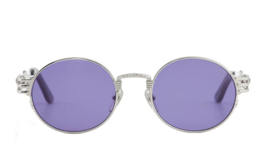 Occhiali da sole uomo donna Luxury Jean Paul Gaultier Double ressort silver c91 nuova collezione