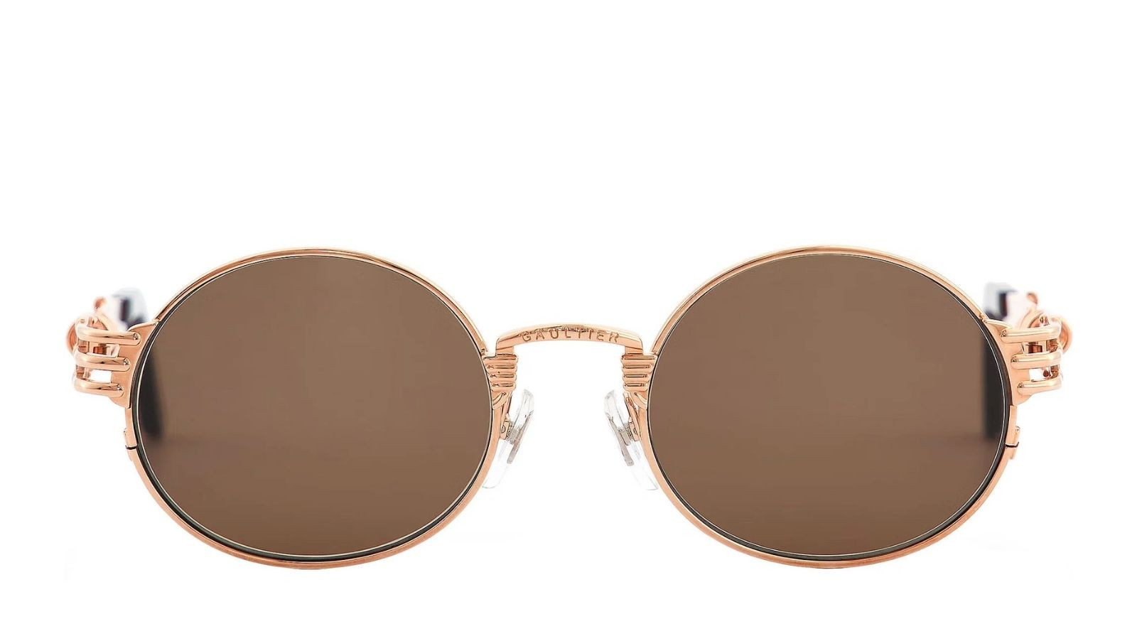 Occhiali da sole donna Luxury Jean Paul Gaultier Double ressort rose gold c21 nuova collezione