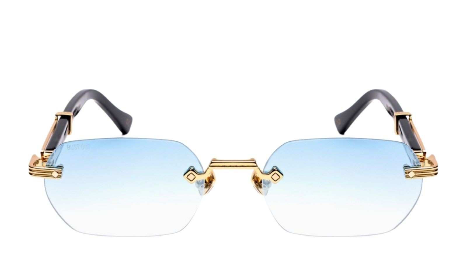 Occhiali da sole uomo donna Luxury Bustout BONNIE - ORO/NERO DC015 - CAT. 2 nuova collezione