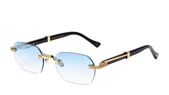 Occhiali da sole uomo donna Luxury Bustout BONNIE - ORO/NERO DC015 - CAT. 2 nuova collezione