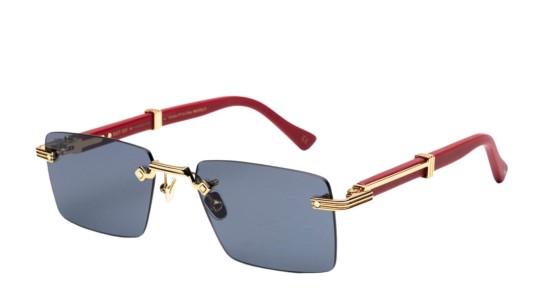 Occhiali da sole uomo donna Luxury Bustout CLYDE - ORO/BORDEAUX SC012 - CAT. 3 nuova collezione