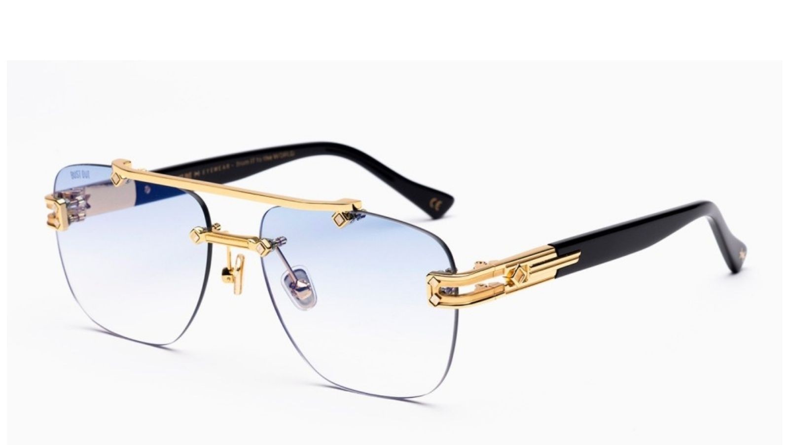 Occhiali da sole uomo donna Luxury Bustout PABLO - ORO/NERO SN003 AZZ nuova collezione