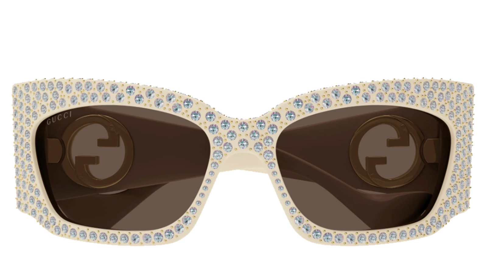 Occhiali da sole donna Luxury Gucci GG1412S ivory brown (002) nuova collezione