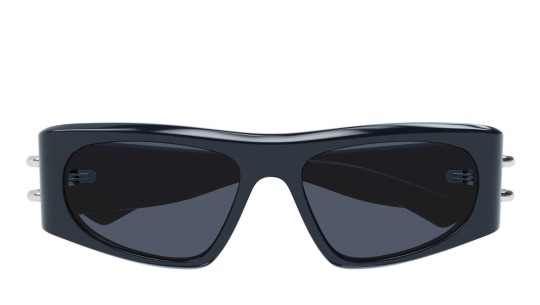 Occhiali da sole uomo donna Luxury Alexander Mcqueen AM0471S 003 blue blue blue nuova collezione Occhiali da sole uomo donna Luxury Alexander Mcqueen AM0471S 003 blue blue blue nuova collezione