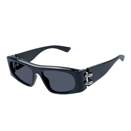Occhiali da sole uomo donna Luxury Alexander Mcqueen AM0471S 003 blue blue blue nuova collezione 2