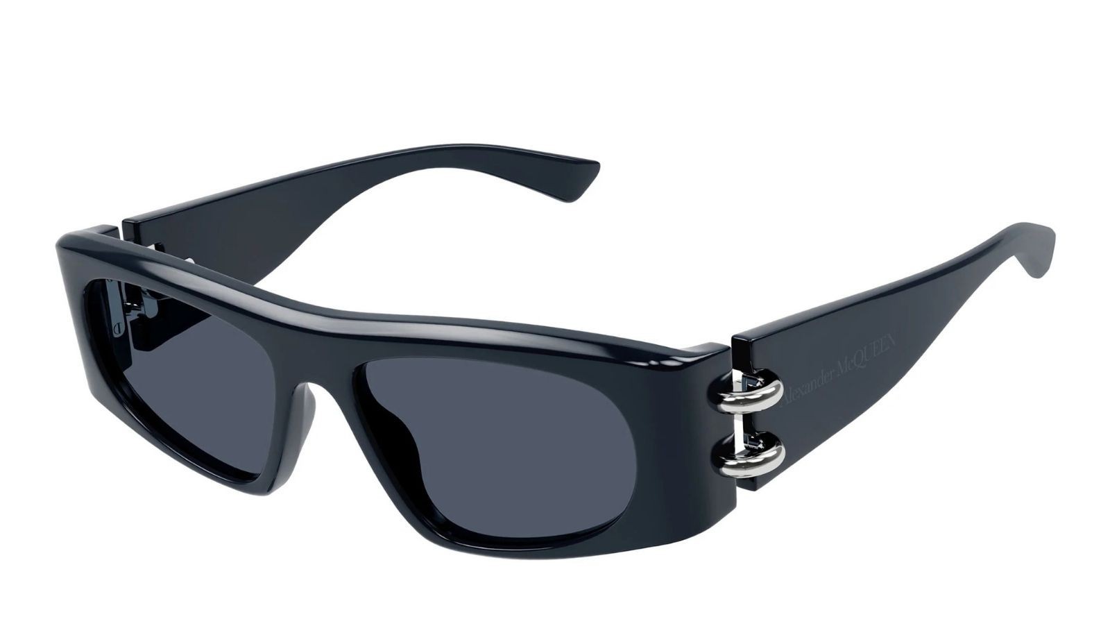 Occhiali da sole uomo donna Luxury Alexander Mcqueen AM0471S 003 blue blue blue nuova collezione