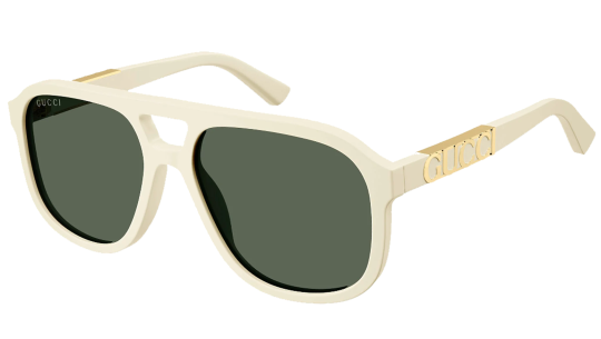 Occhiali sole uomo donna Luxury Gucci GG1188S ivory green (005) nuova collezione