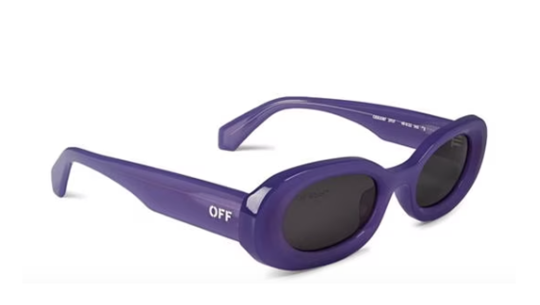 Occhiali sole uomo donna Luxury Off White OERI087 AMALFI 3707 purple nuova collezione