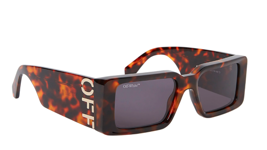 Occhiali sole uomo donna Luxury Off White OERI097 MILANO 6007 havana nuova collezione
