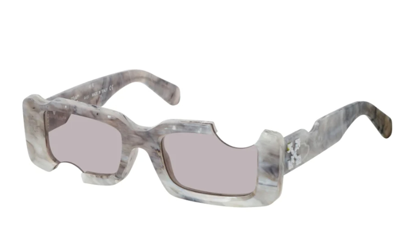 Occhiali da sole uomo donna Luxury Off White OERI006 CADY 0505 light grey light gre nuova collezione