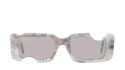 Occhiali sole uomo donna Luxury Off White OERI006 CADY 0505 light grey light gre nuova collezione