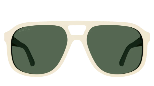 Occhiali sole uomo donna Luxury Gucci GG1188S ivory green (005) nuova collezione