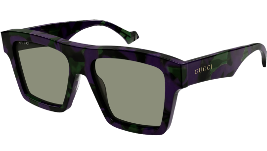 Occhiali da sole uomo Luxury Gucci GG0962S havana green (014) nuova collezione