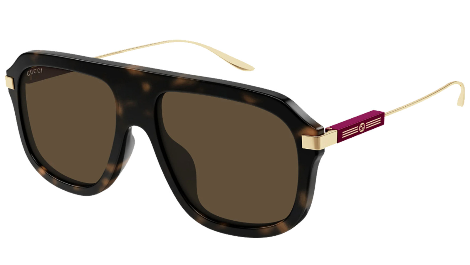 Occhiali da sole uomo Luxury Gucci GG1309S gold brown (006) nuova collezione