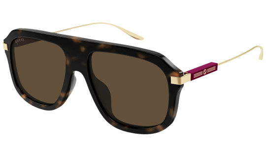 Occhiali da sole uomo Luxury Gucci GG1309S gold brown (006) nuova collezione