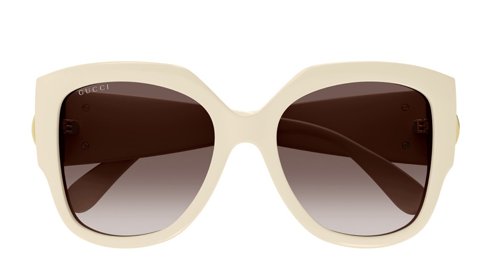 Occhiali da sole donna Luxury Gucci GG1407S 004 ivory ivory brown nuova collezione