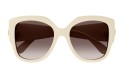 Occhiali da sole donna Luxury Gucci GG1407S 004 ivory ivory brown nuova collezione