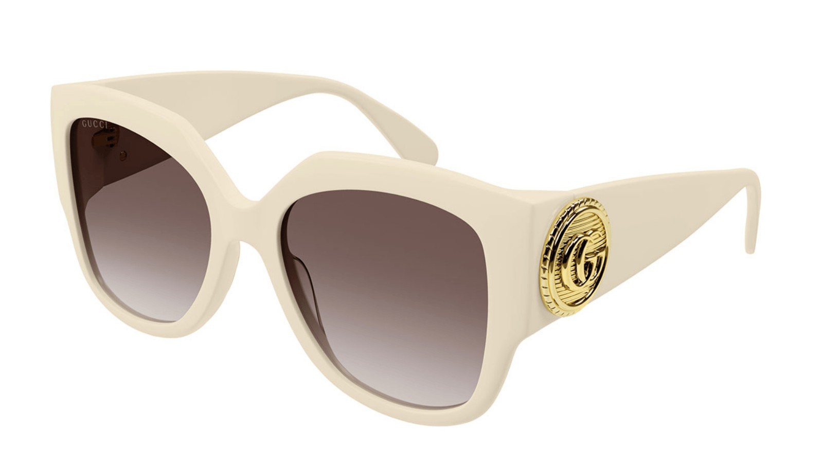 Occhiali da sole donna Luxury Gucci GG1407S 004 ivory ivory brown nuova collezione