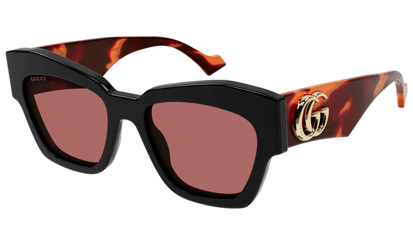 Occhiali da sole donna Luxury Gucci GG1422S black havana orange (005) nuova collezione