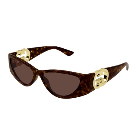 Occhiali da sole donna Luxury Gucci GG1824S 002 havana havana brown nuova collezione 2