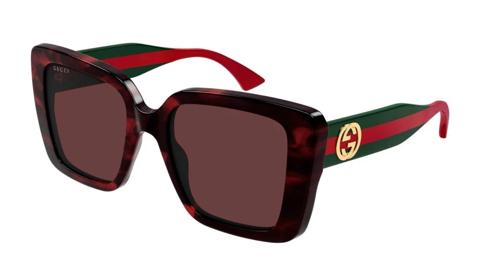 Occhiali da sole donna Luxury Gucci GG1861S 003 havana green red nuova collezione