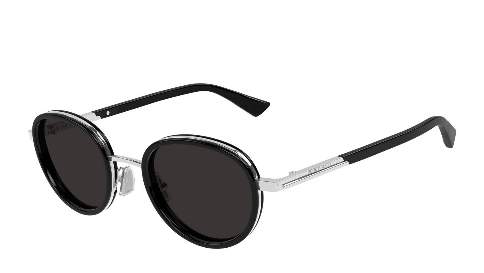 Occhiali da sole unisex Luxury Bottega Veneta BV1372S 001 black silver grey nuova collezione