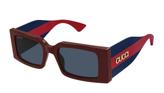 Occhiali da sole donna Luxury Gucci GG1860S 003 burgundy blue blue nuova collezione